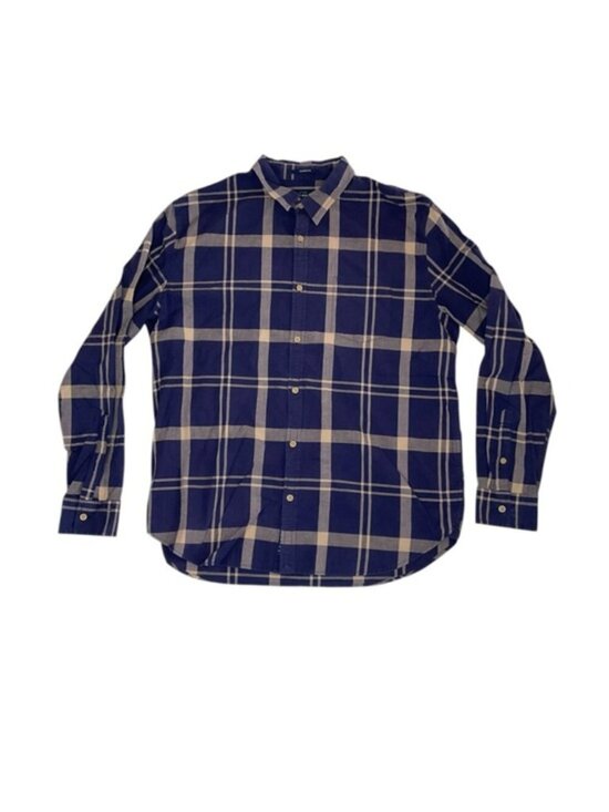 Lucky Brand Other - Men’s Lucky Brand Flannel Button-Up Shirt XL Long Sleeve 100% Cotton Plaid